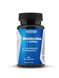 Melatonina z melisą 60 kaps